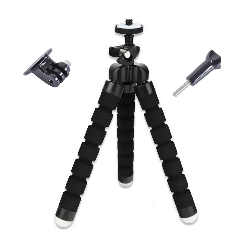 Mini Flexible Sponge Octopus Tripod For Gopro Tripod Mount Adapter Tripod Adapter For Gopro Hero 5 For Sjcam For xiaomi yi 4k