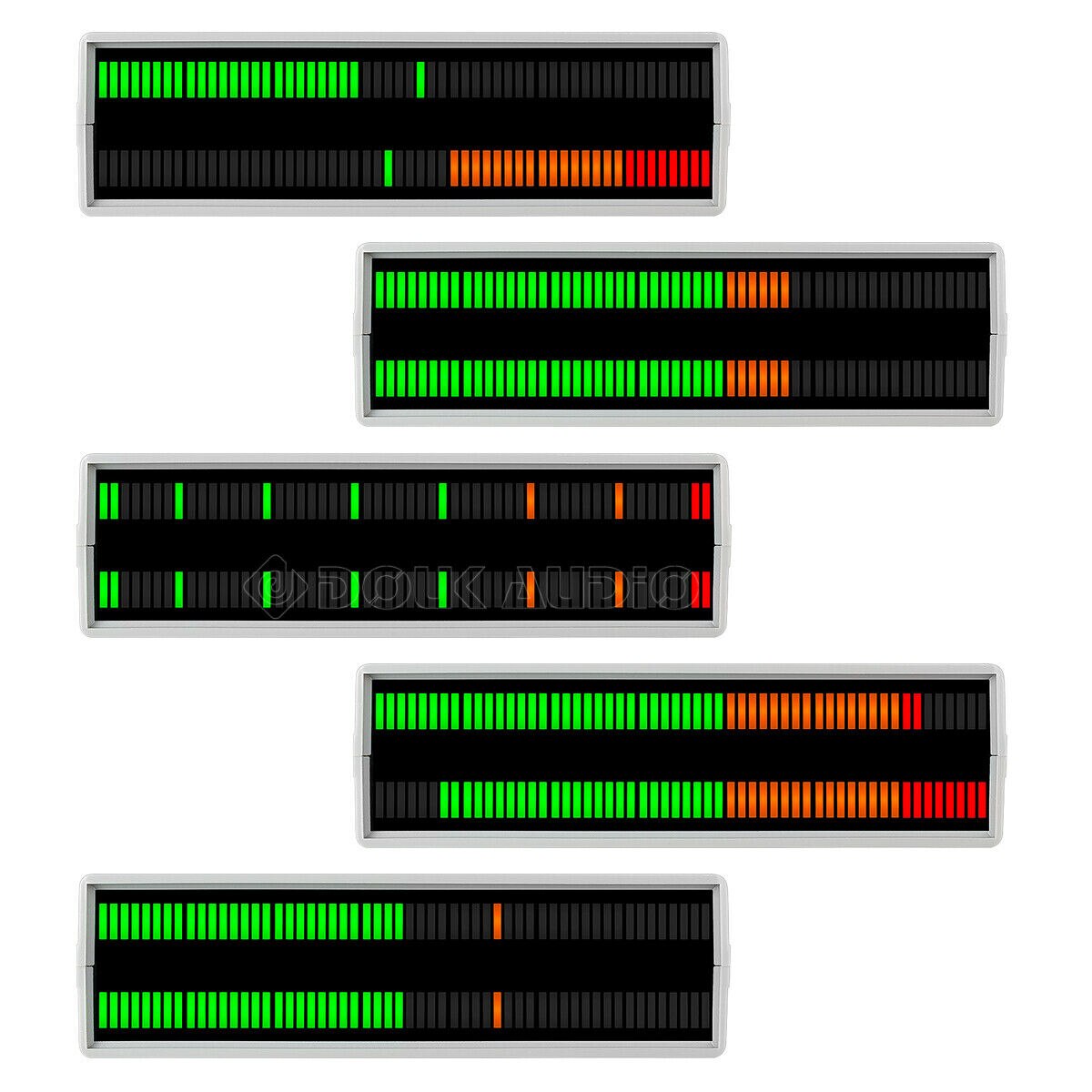 Douk áudio estéreo 56 bit medidor de nível de som led espectro de música display dot matrix mesa vu medidor lâmpadas áudio para amplificadores