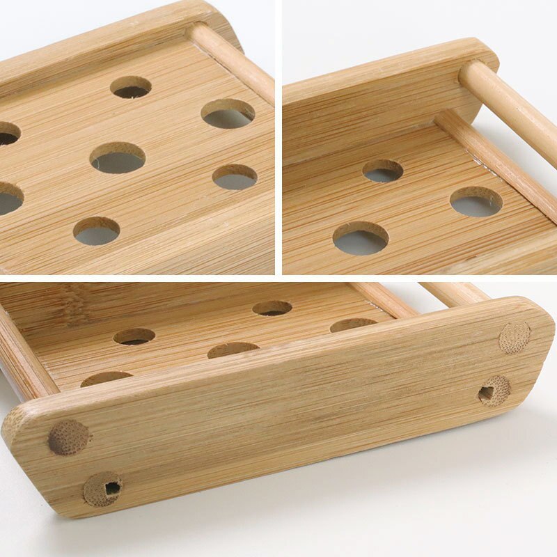 Natuurlijke Houten Zeepbakje Hout Zeep Lade Houder Opslag Zeep Rack Plaat Doos Container Voor Bad Douche Plaat Badkamer soapdish