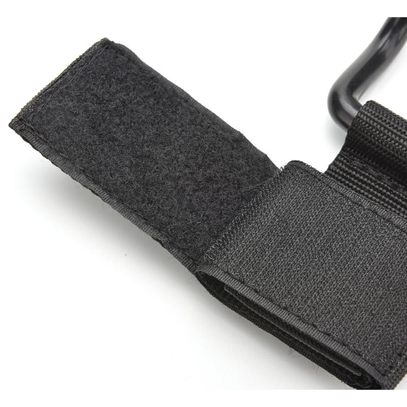 1pc - stilar styrkelyft träning gym krok grepp remmar svarta handskar handledsstöd lyft remmar