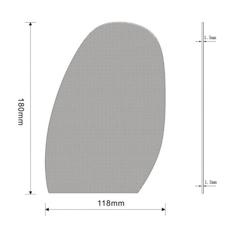 Anti Slip Schoen Reparatie Tools Pad Hak Vervanging Rubberen Onderkant Hakken En Half Zolen, Zwart