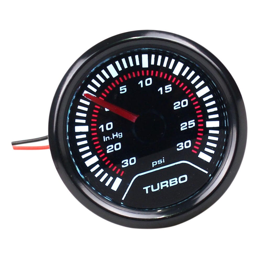 Digital Car Turbo LED Gauge Boost 12" -30~30psi Auto Car Turbo Meter 12V