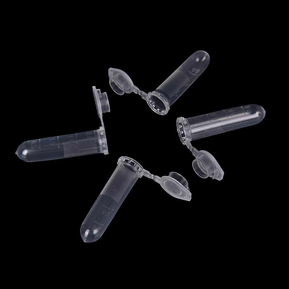 50/100pcs Kunststoff-Probe Reagenzglas Flaschen Fläschchen Lagerung