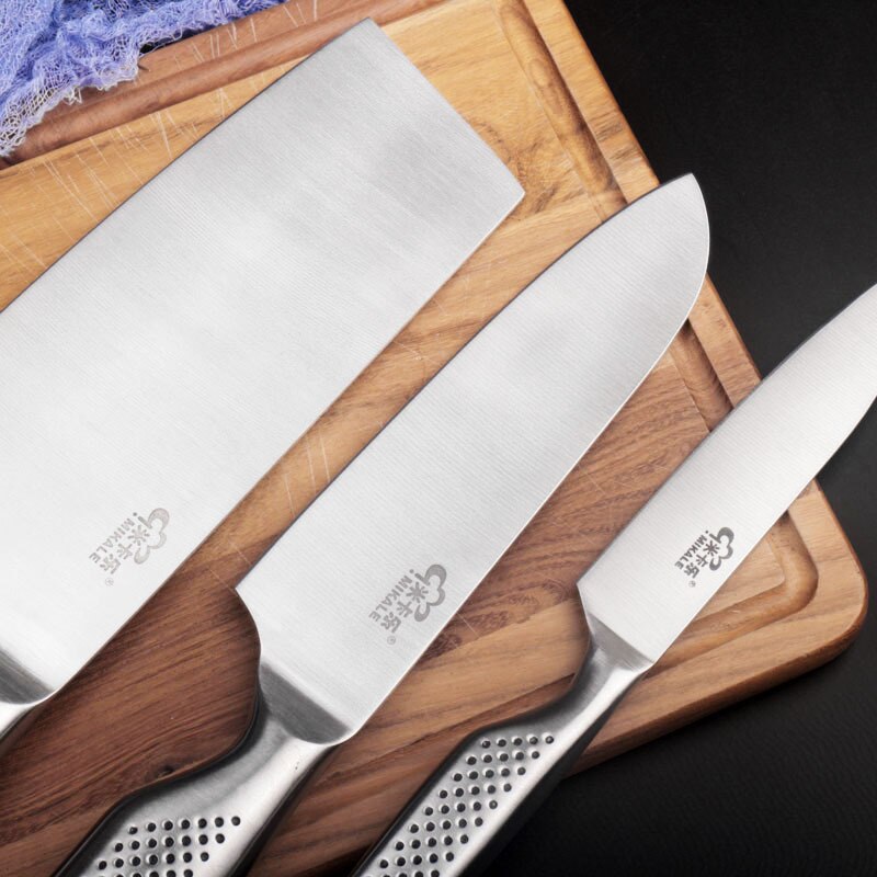 Stainless Steel Japanese Kitchen Knives Set Tools Fruit Utility Chef Slicing Bread Santoku Kitchen Knife Set