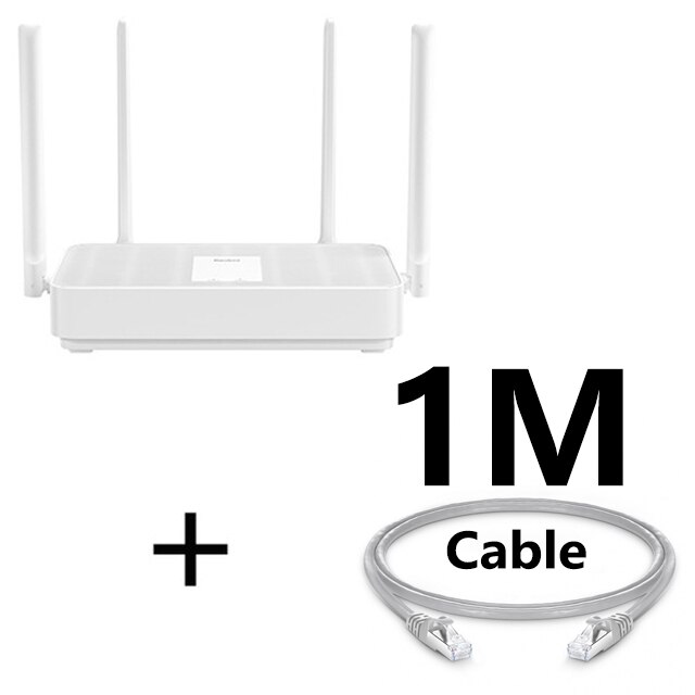 Xiaomi Redmi Router AX5 Wifi 6 Mesh Gigabit 2.4G/5.0GHz Dual-Band Wireless Router Wifi Repeater 4High Gain Antennas AX5 WIFi: Add UK adapter / Add 1M Cable