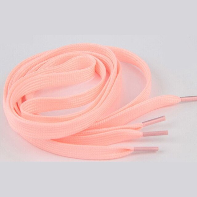 Lichtgevende Lichtgevende Tl Schoenveters 100/120 Lichtgevende Lichtgevende Sneakers Platte Canvas Schoenveters Lichtgevende Hollow Geweven Schoenveters: Roze / 1m  1pair