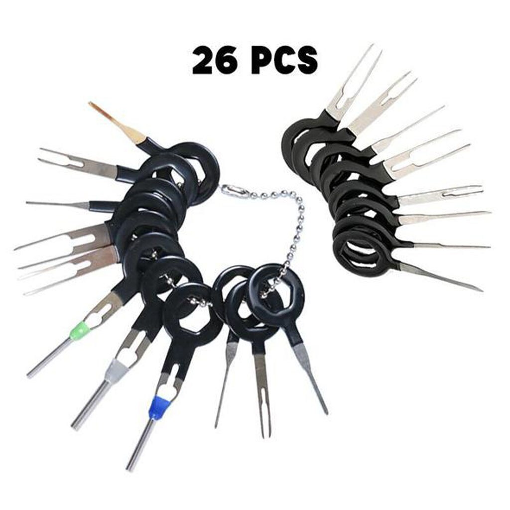 Terminal Auswerfer Bausatz Auto stecker Terminal entfernung werkzeug Nadel auswerfer drücken-Stift werkzeug kabelbaum Nadel Pflücker Auto Reparatur Werkzeug #93: B