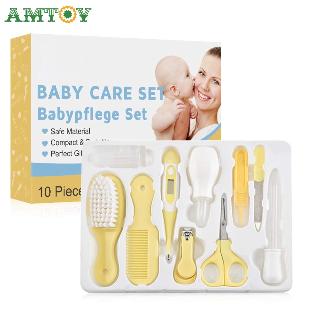 10 pièces/ensemble bébé coupe-ongles Kit de soins de santé Kit de soins de santé Portable -né bébé Kit de toilettage coupe-ongles ensemble de soins de sécurité