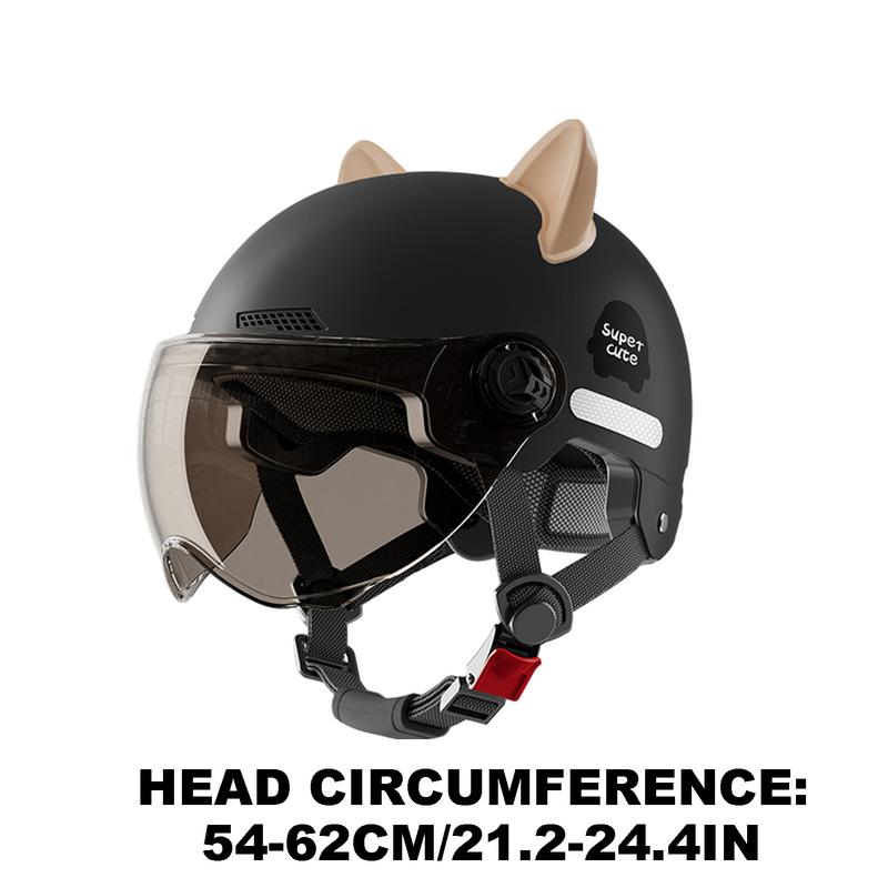 Motorcycle Half Headgear Portable Half Head Cap For Motorcycles Sun Protection Electric Motorcycle Supplies Open Face Headgear