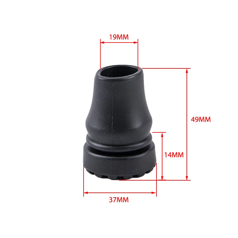 Almohadilla de goma antideslizante para caminar, accesorios para muletas, Protector de fondo, 16mm, 19mm, 22mm: Verde militar