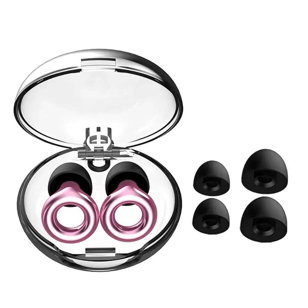 Siliconen oordopjes voor zwemmen Slaap Ruisonderdrukking Ruisonderdrukking-Geluiddicht Verminder storingen - lus Oordopjes Benodigdheden: Roze