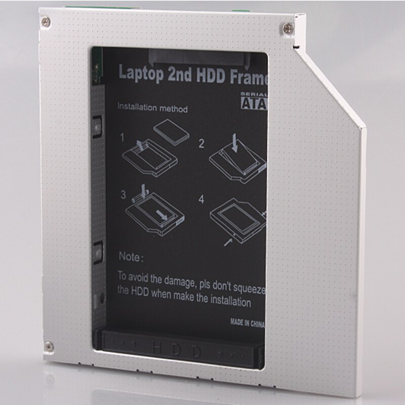 Disco Duro óptico portátil, portador de discos, interfaz IDE de aluminio de 12,7mm, compatible con SSD mecánico de estado sólido,