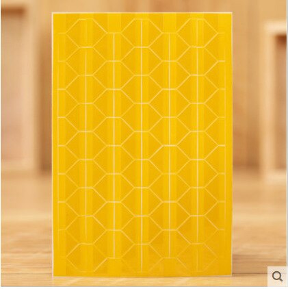 PVC Stickers DIY Photo Albums Frame Corner Paste Manual Photo Album Picture Decoration Accessories: yellow
