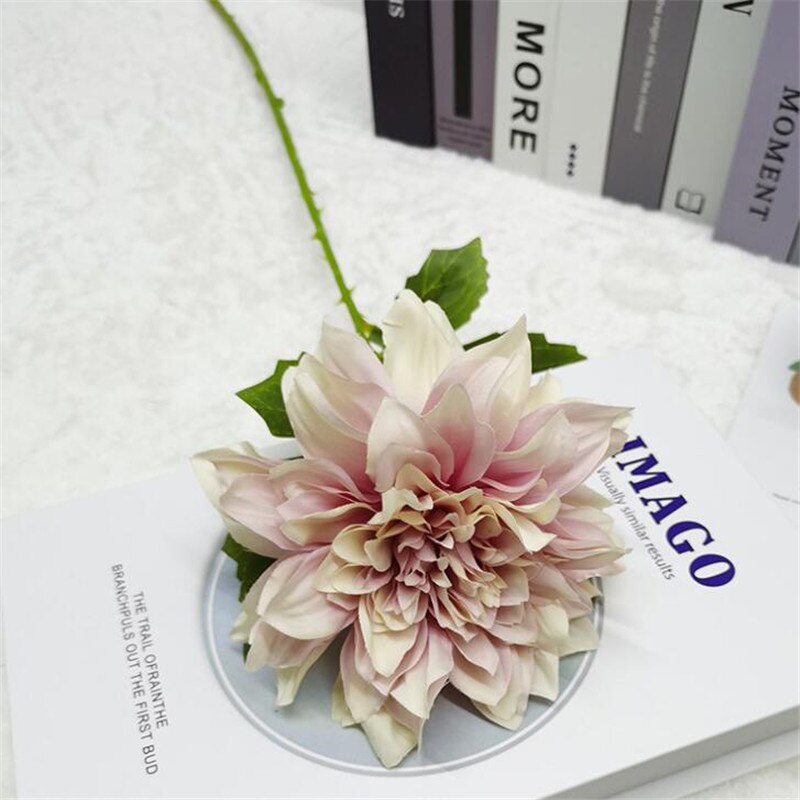 Gerbera de tallo único de seda Artificial, 11 piezas, para decoración de pared de en casa, 24 pulgadas: pink 03