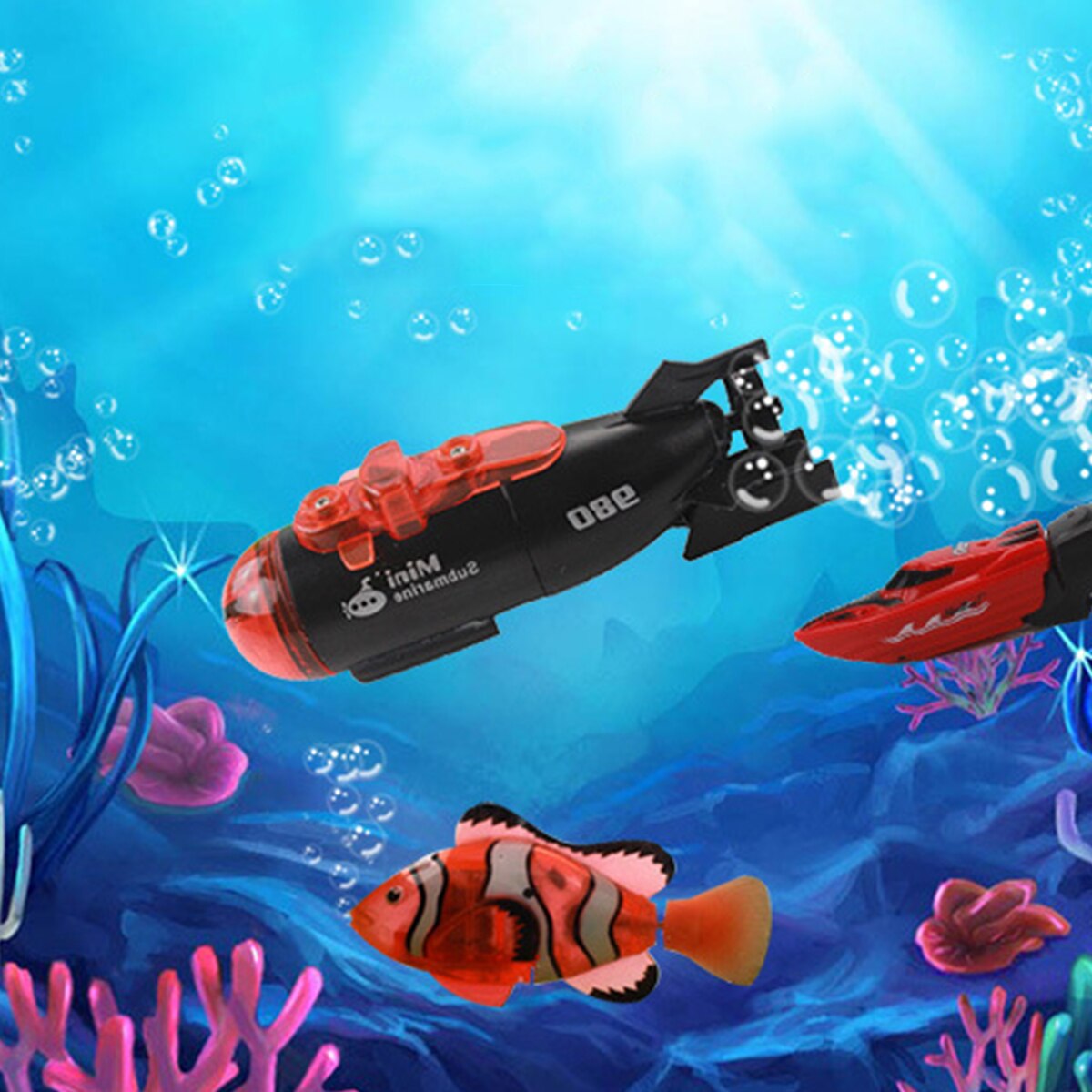 RC Mini Submarine Toy Electronic Waterproof Remote Control Submarine Toys