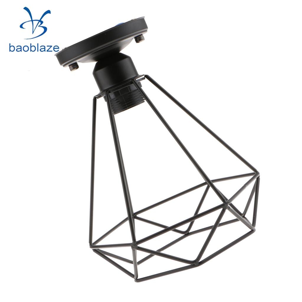 2 stk retro wire diamant pendel loftslampe bur lampe skærm lounge belysning 110-220v til entre terrasse stue soveværelse