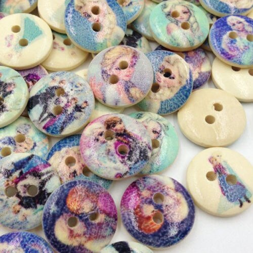 50PCs 2 Löcher Mixed Blume Tasten für Hand Handwerk Scrapbooking DIY Nähen Dekorative kinder Taste Kleidung WB526: Color 9