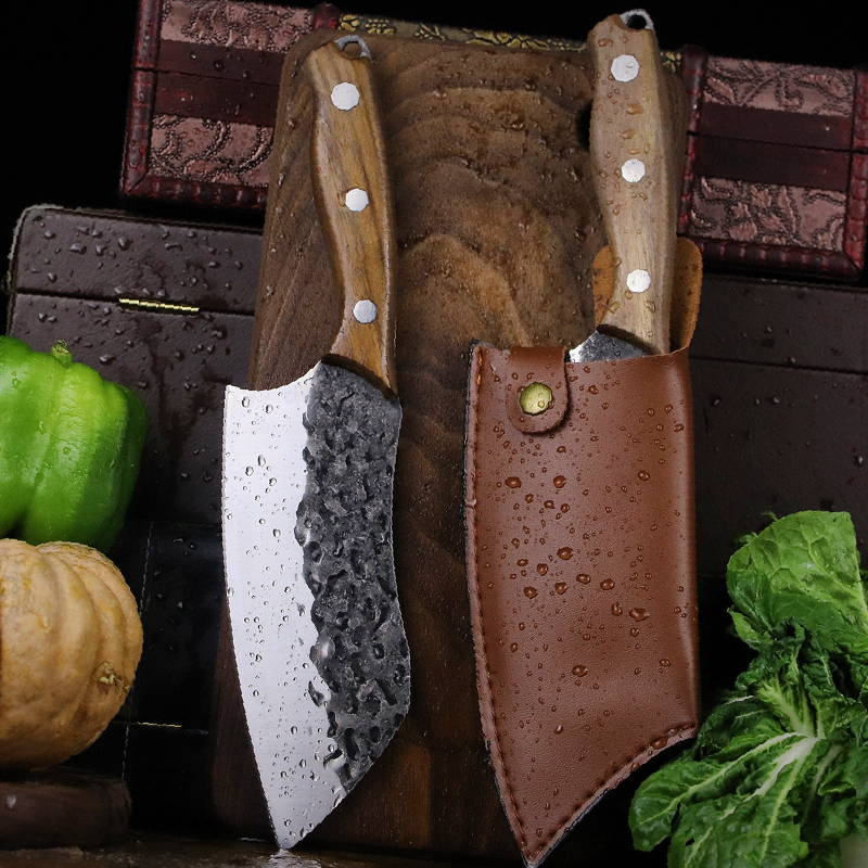Cuchillo japonés de alta gama para deshuesar, rebanador afilado, forjado manual, de ternera, sashimi, de cocina, de chef