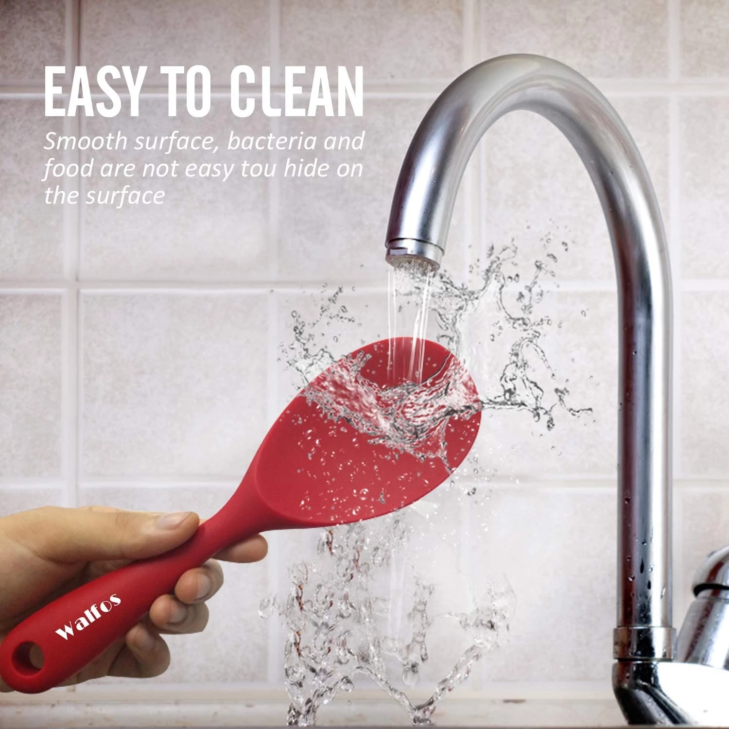 Cuchara de arroz de silicona ecológica de , paleta creativa, cuchara de servicio de comida de papa, antiadherente, resistente al calor