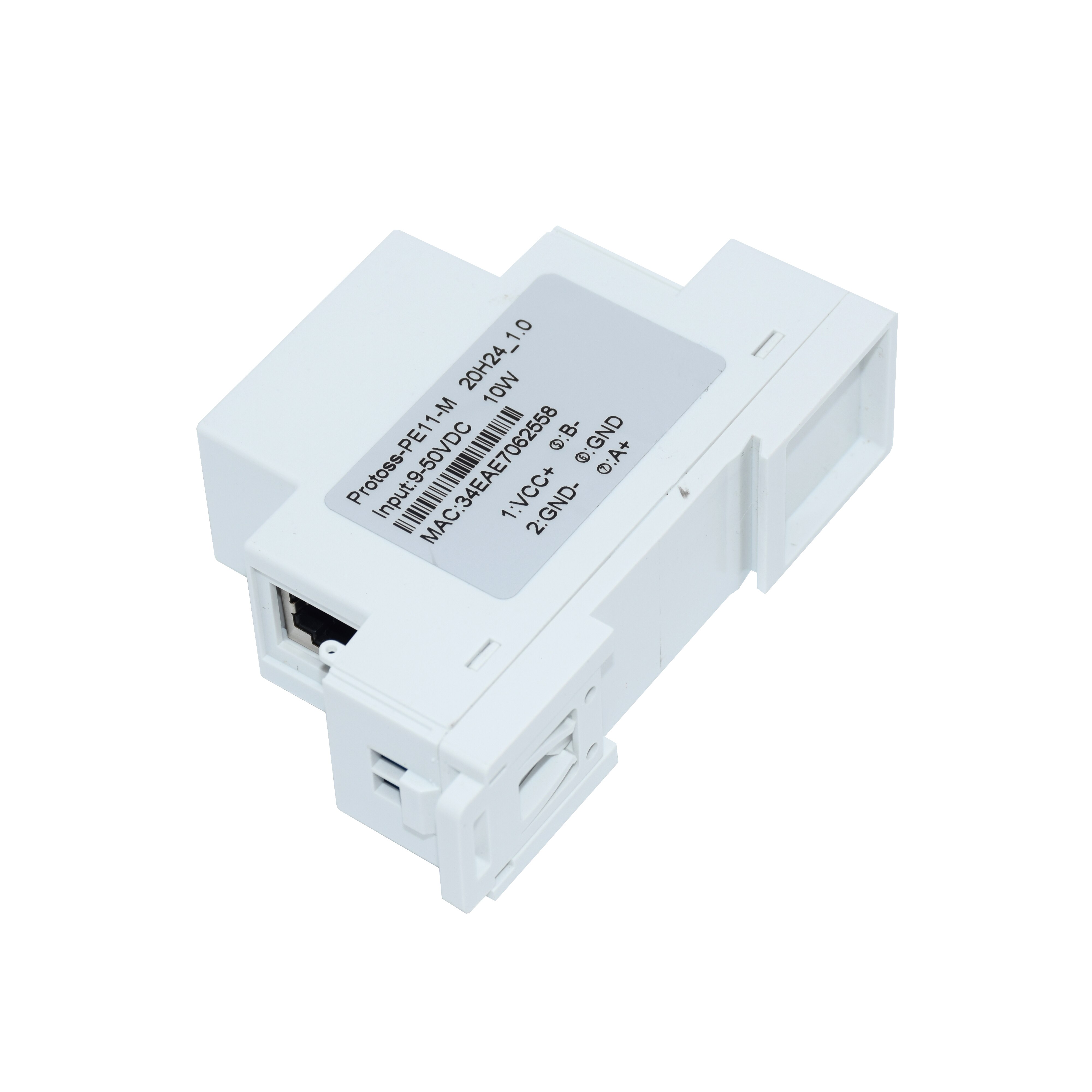 Din-rail-sarjaportti  rs485 to ethernet-muunnin iot-laitepalvelin protoss -pe11 tukee modbus tcp-rtu