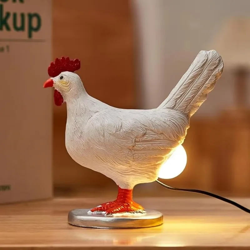 Lampă de noapte cu ou de rață, lampă de noapte cu pui, animal simulat, carnaval de paște, ornament de pui, ziua de naștere, decor pentru casă, lampă de noapte de masă