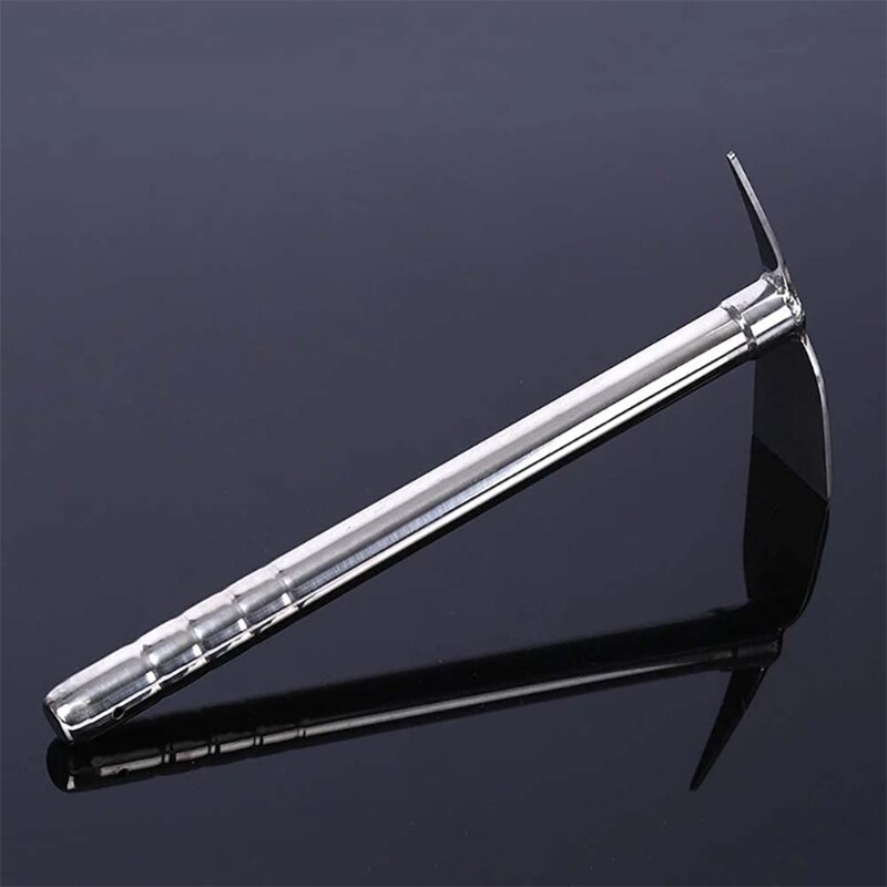 15 inch Stainless Steel Garden Hoe Pick Multipurpose Hand Tool Digging Weeding Seeding Turning Soil Mining Tools