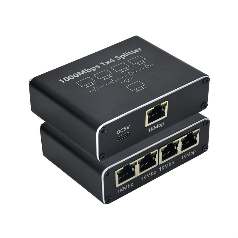1000Mbps Ethernet Splitter Adapter LAN Extender RJ45 1to3 Network 1-in 3-out Works Simultaneously For TV Computer Router Switch: Other