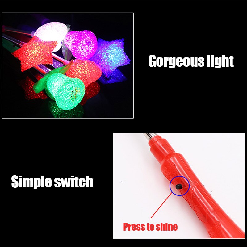 Luminous Flashing Light Sticks for Wedding Party Halloween Decoration Children