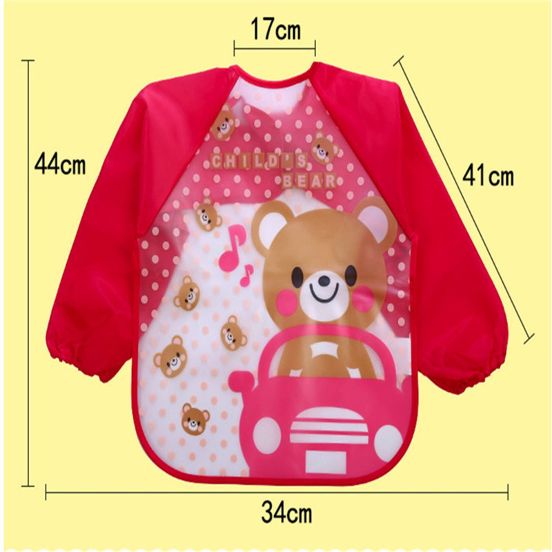 Cartoon Baby Lätzchen Wasserdicht Langarm Schürze Kinder Fütterung Kittel Lätzchen Spuck Kleidung Weiche Essen Kleinkind Baberos Bavoir Kleidung