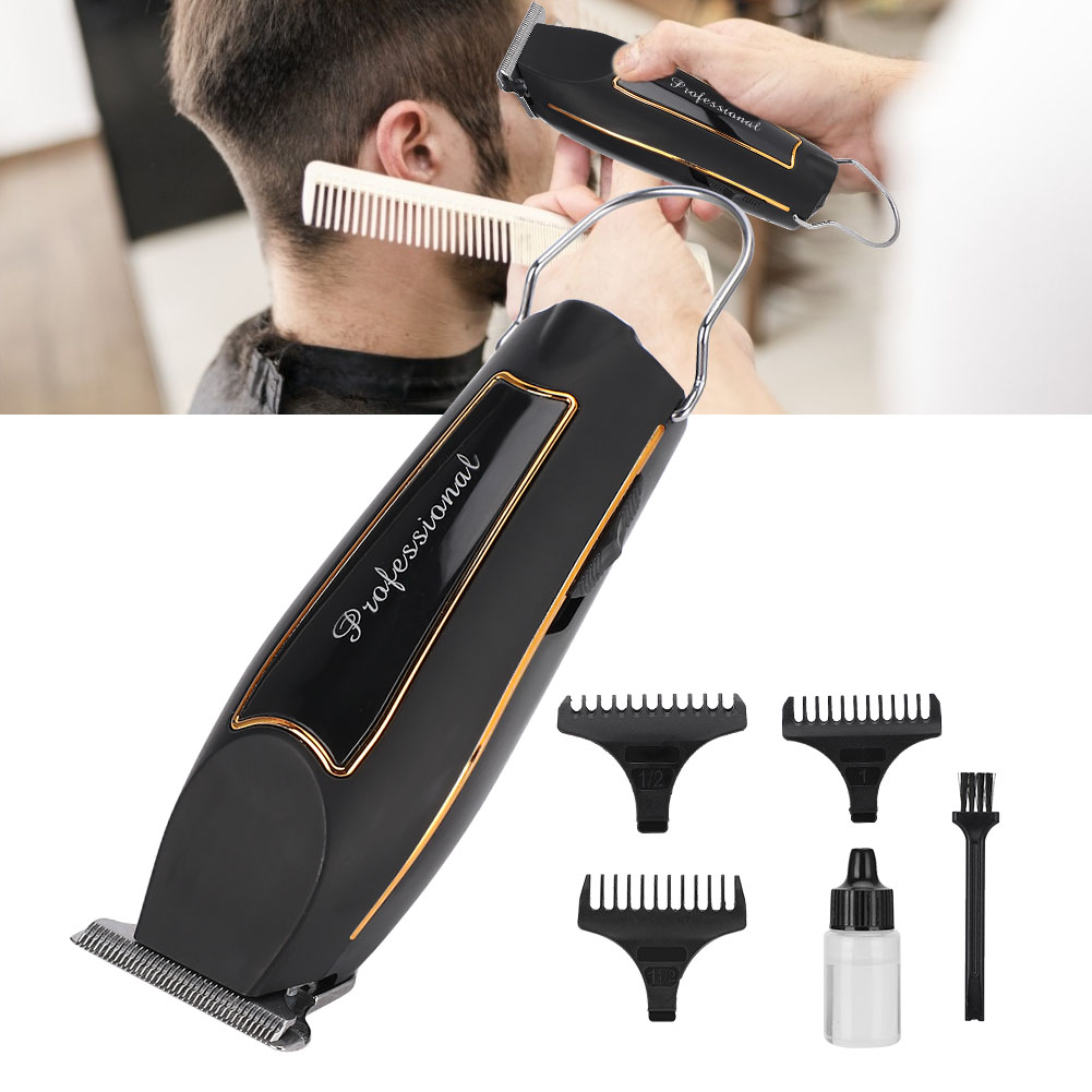 Electric Hair Cutting Machine Hair Clipper Hair Trimmer US Plug 100-240V(Black )