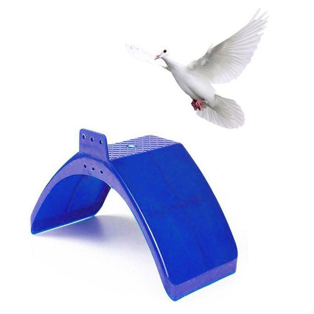 10pcs Pigeon Perch Dove Rest Stand Frame Grill Dwelling Pigeon Perches Roost for Bird Supplies (Blue)
