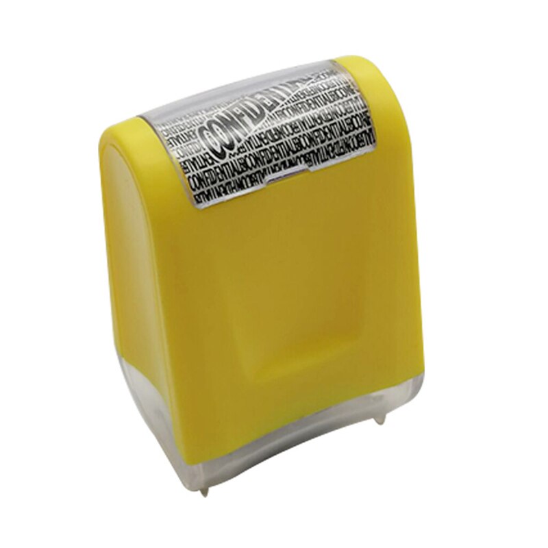 Roller Identity Theft Protection Stamp for Guarding Your ID Privacy Confidential Data NK-Shopping: Yellow