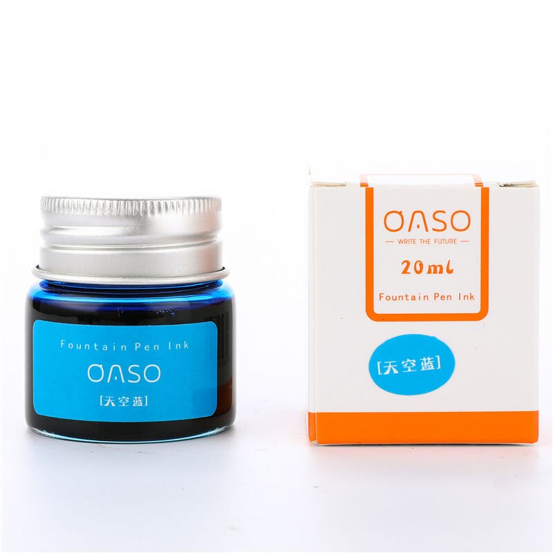 1pc 20ml Authentic Pure colorful ink without fountain pen ink pen nib ncomics refill Penna stilografica carbon pimio 03826