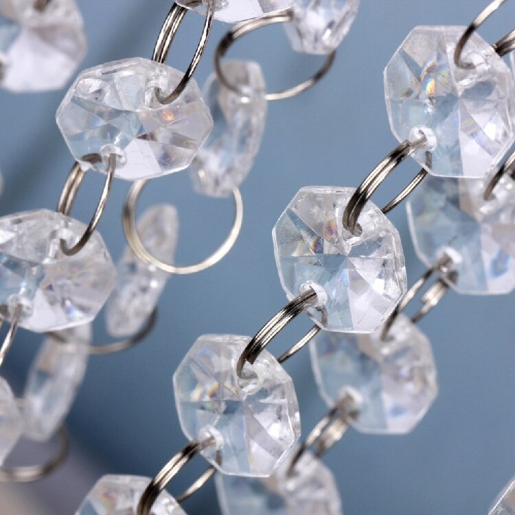 1pc bryllupsdekorationsforsyninger gennemsigtig ottekantet beaded perle vej akrylperler bryllup rekvisitter bly curta