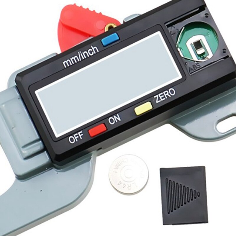 Precise Digital Thickness Gauge Meter Tester Micrometer Lateral Thickness Gauge for Leather Steel Plate Cloth 0-12.7 mm