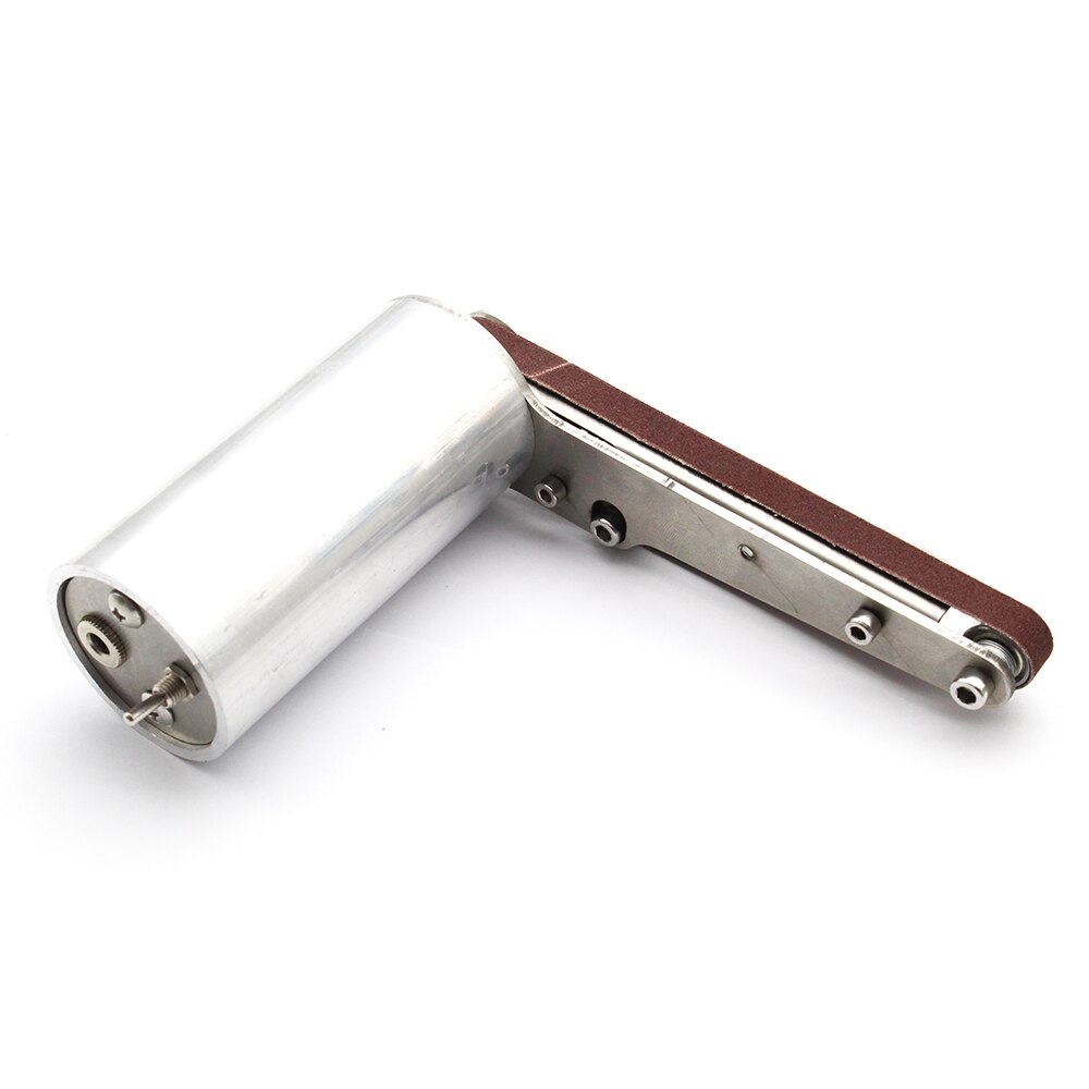 24V 90W Mini Handheld Electric Polisher Stainless Steel Polisher Belt Sander for Plastic Aluminium Iron Steel Polishing