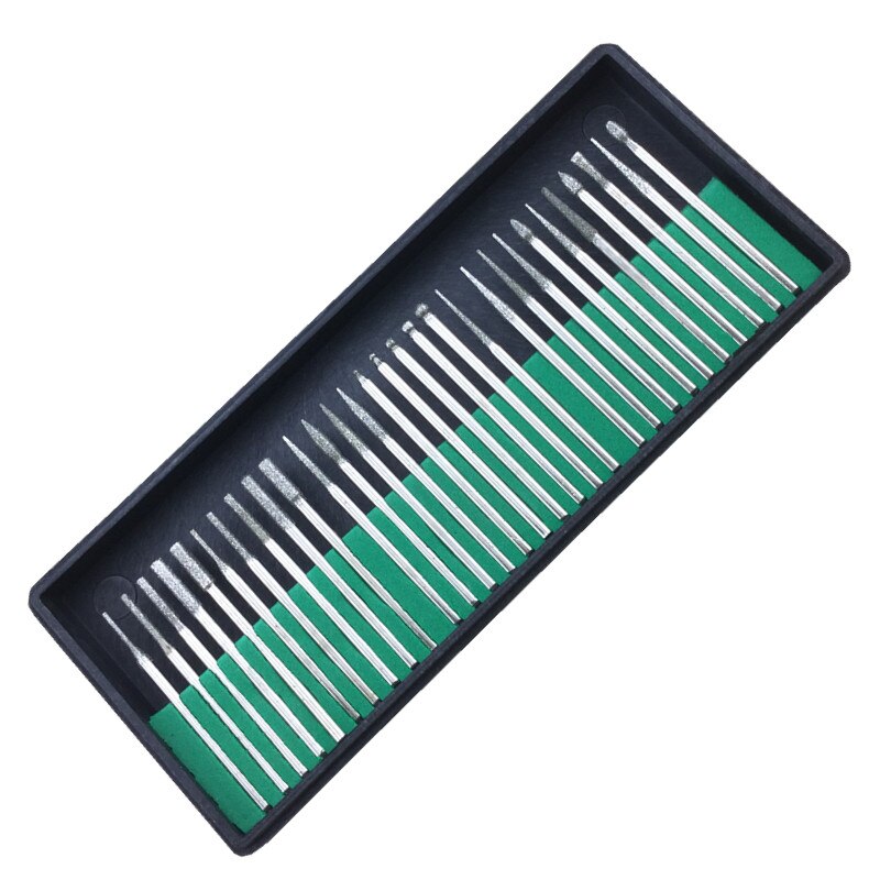 Yzwle 30 Stks/set Boren Kits Nail Drill Set Shank 3/32 "Manicure En Pedicure
