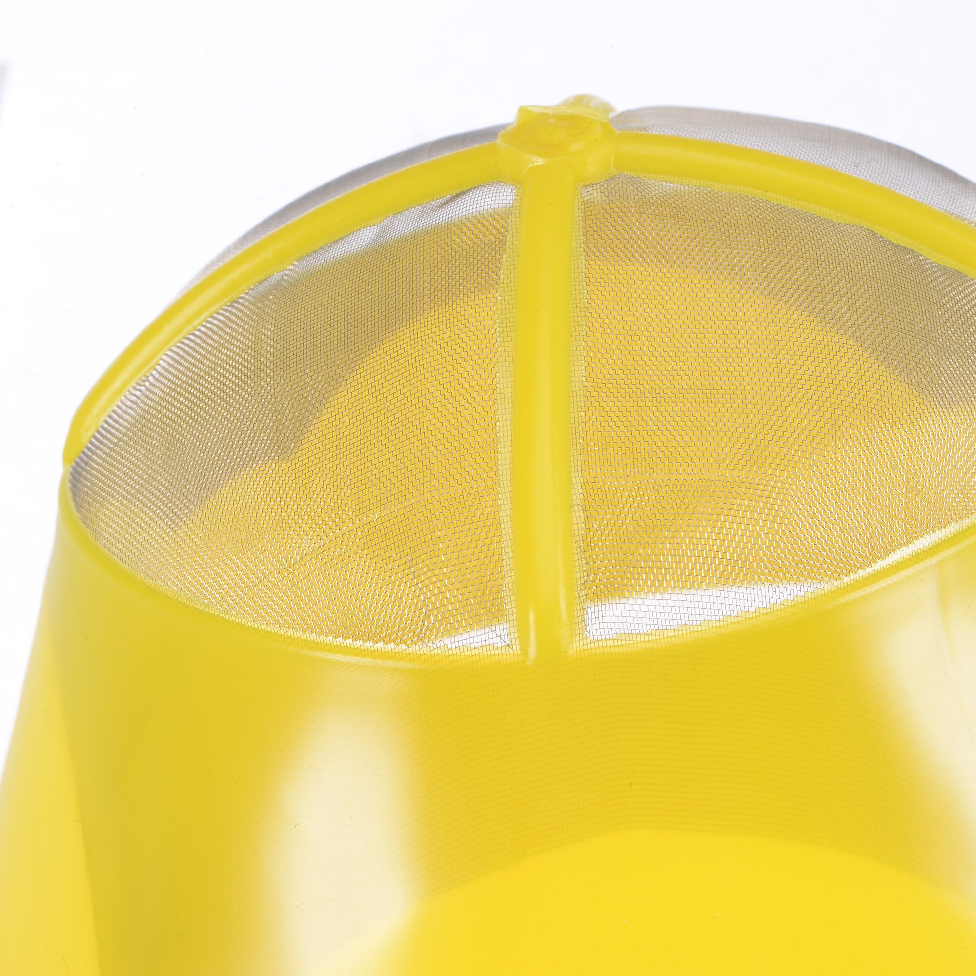 Uxcell 5Pcs Paint Strainer 150 Micron 130x78mm Cone Paint Screen Funnel Metal Mesh for Paint Gasoline Fuel Yellow