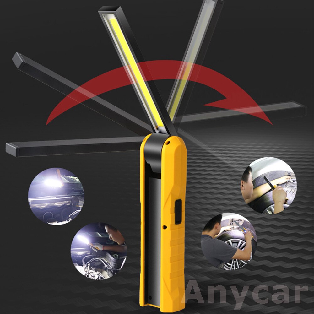 Led Work Light Portable COB Worklight Lamp Work Lamp Werklamp Flashlight XPE Working Light Searchlight USB Rechargeable 10W