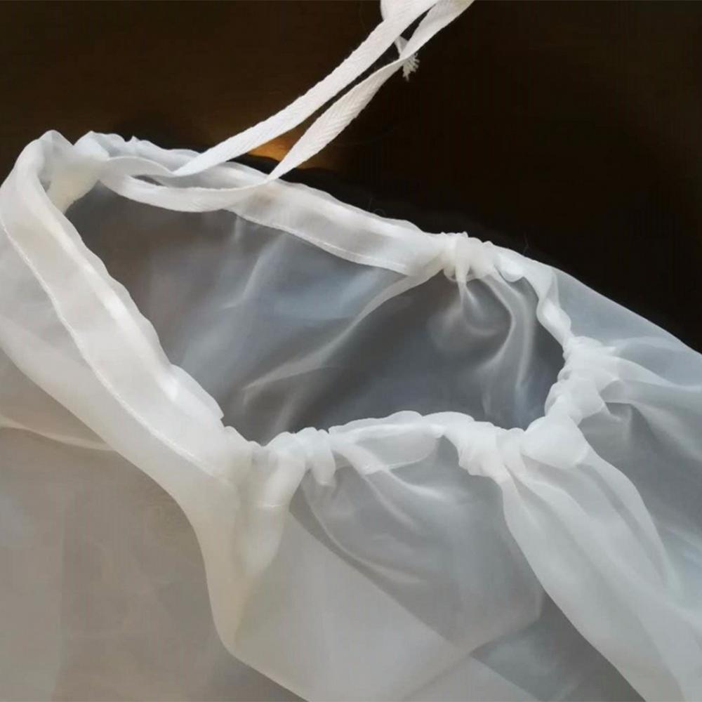 Bolsa de filtro de vino para elaboración de cerveza, 8 tamaños, para té, frutos secos, jugo, leche, nailon, filtro de red reutilizable