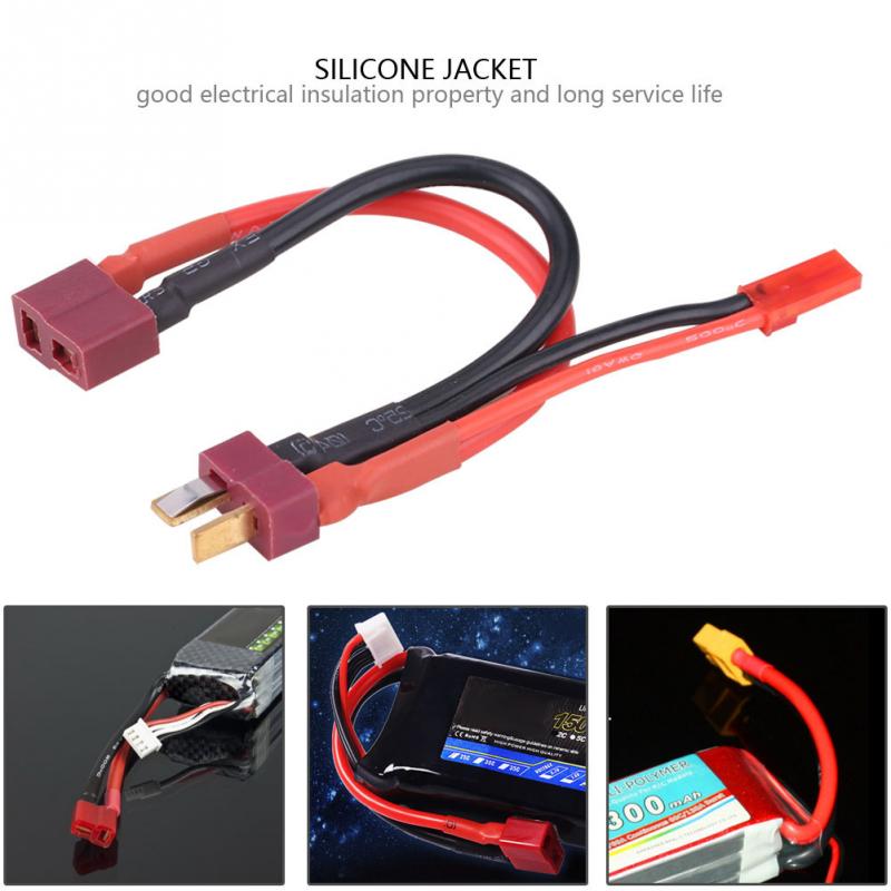 Silicone T Maschio a T Femmina Cavo Deans T Spina con JST Spina del Cavo di Alimentazione Filo di 18AWG per il Controllo Remoto aereo Auto Barca