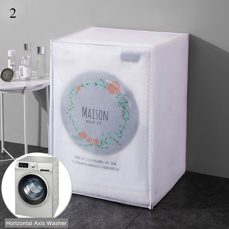 Top Loading Front Loading Washing Machine Cover Waterproof For Drum Washing Machine Case Dust Cover For Pulsator Washing: garland 2