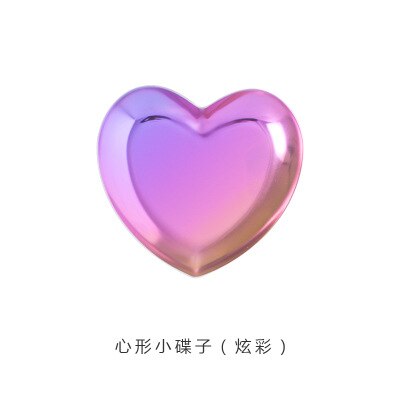 Nordic Rose Gold Metal Storage Tray Luxurious Brass Gold Silver Oval Plate Iron Fruit Plate Jewelry Display Tray for Home Decor: multi-heart