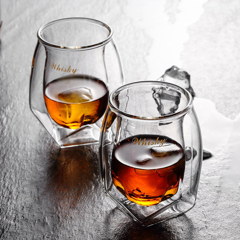 lead-free glass whisky glass personality glass double-layer glass wine glasses