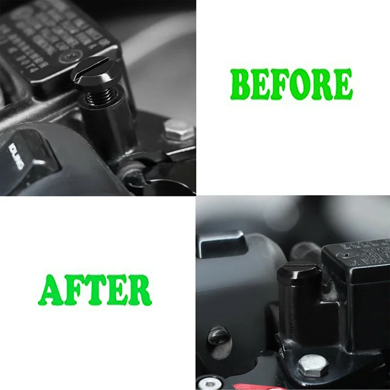 4 Stück M10 x 1,25 CNC-Motorrad-Spiegelloch-Blindstopfen, Schrauben, Bolzen, Verknüpfungen, Rechtsgewinde, Spiegellochkappen, universelle Passform