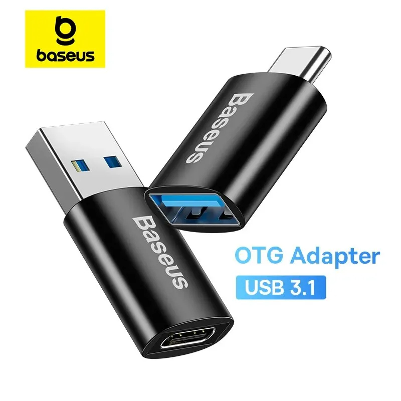 Baseus OTG USB auf Typ C Adapter Typ C Buchse auf USB Stecker Konverter Schnellladeadapter für Xiaomi Oneplus 12 Daten OTG Adapter