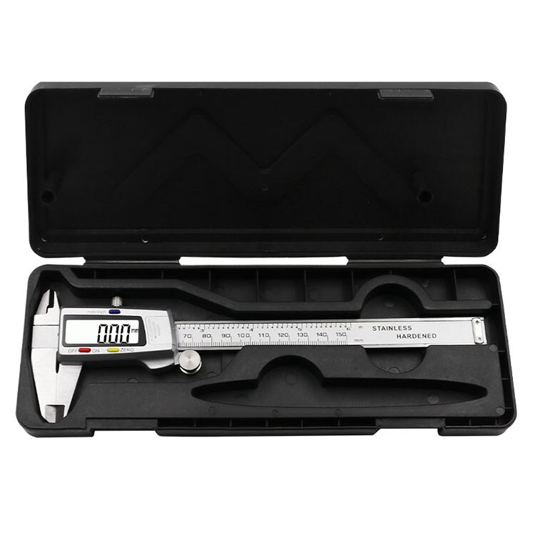 Measuring Tool Stainless Steel Digital Caliper 6 "150mm Messschieber paquimetro measuring instrument Vernier Calipers tools: caliper with box