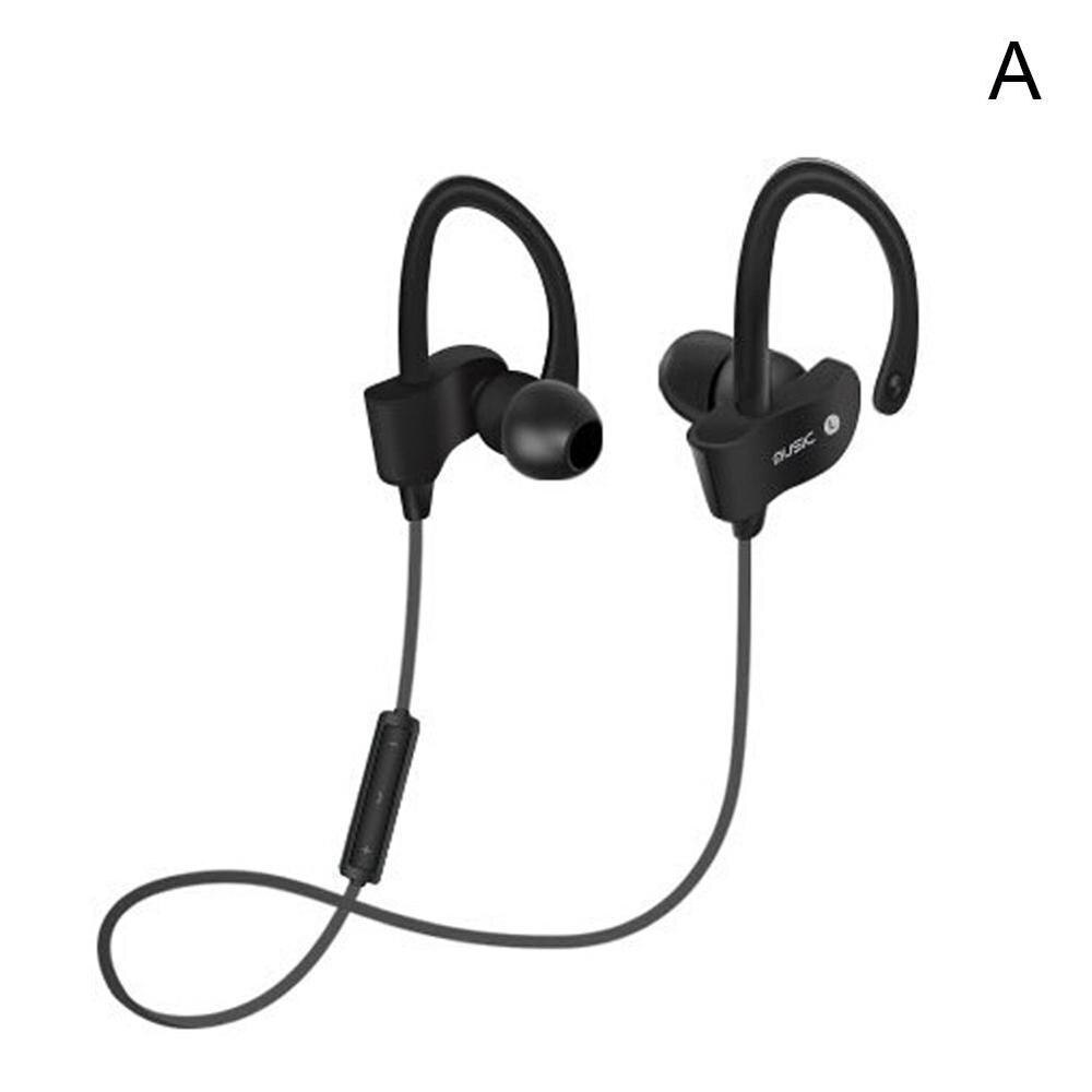 CUJMH 56S Sports In-Ear Wireless Bluetooth Earphone Stereo Earbuds Headset Bass Earphones with Mic for Samsung Phone Sweatproof: Black