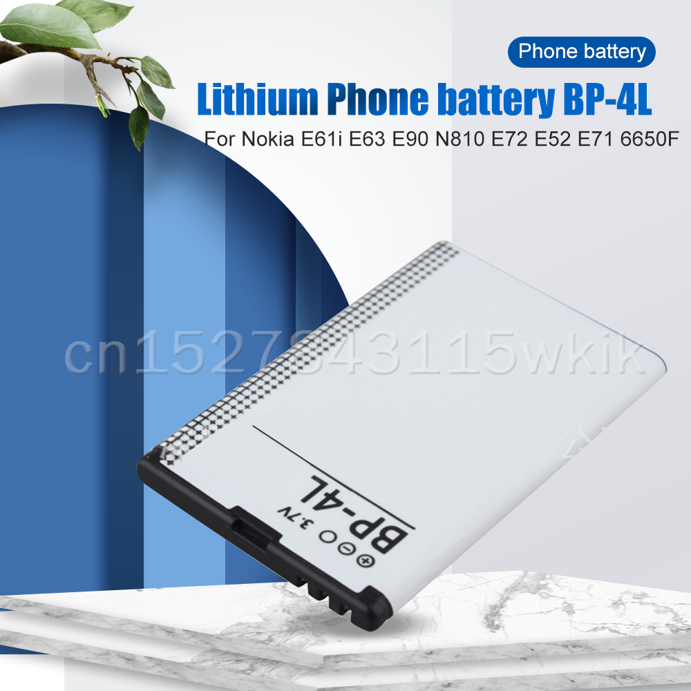1500mAh BP-4L BP4L BP 4L Replacement Phone Battery For Nokia E61i E63 E90 E95 E71 6650 6760 N97 N810 E72 E52 Lihtium Battery