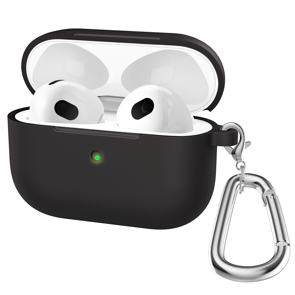 Silicone Cases For Apple Airpods 3rd generation Protective Shockproof Wireless Earphones Cover With Hook for air pods 3 Box Bags: Copper